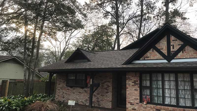 A hail and rain storm required significant roof repair.