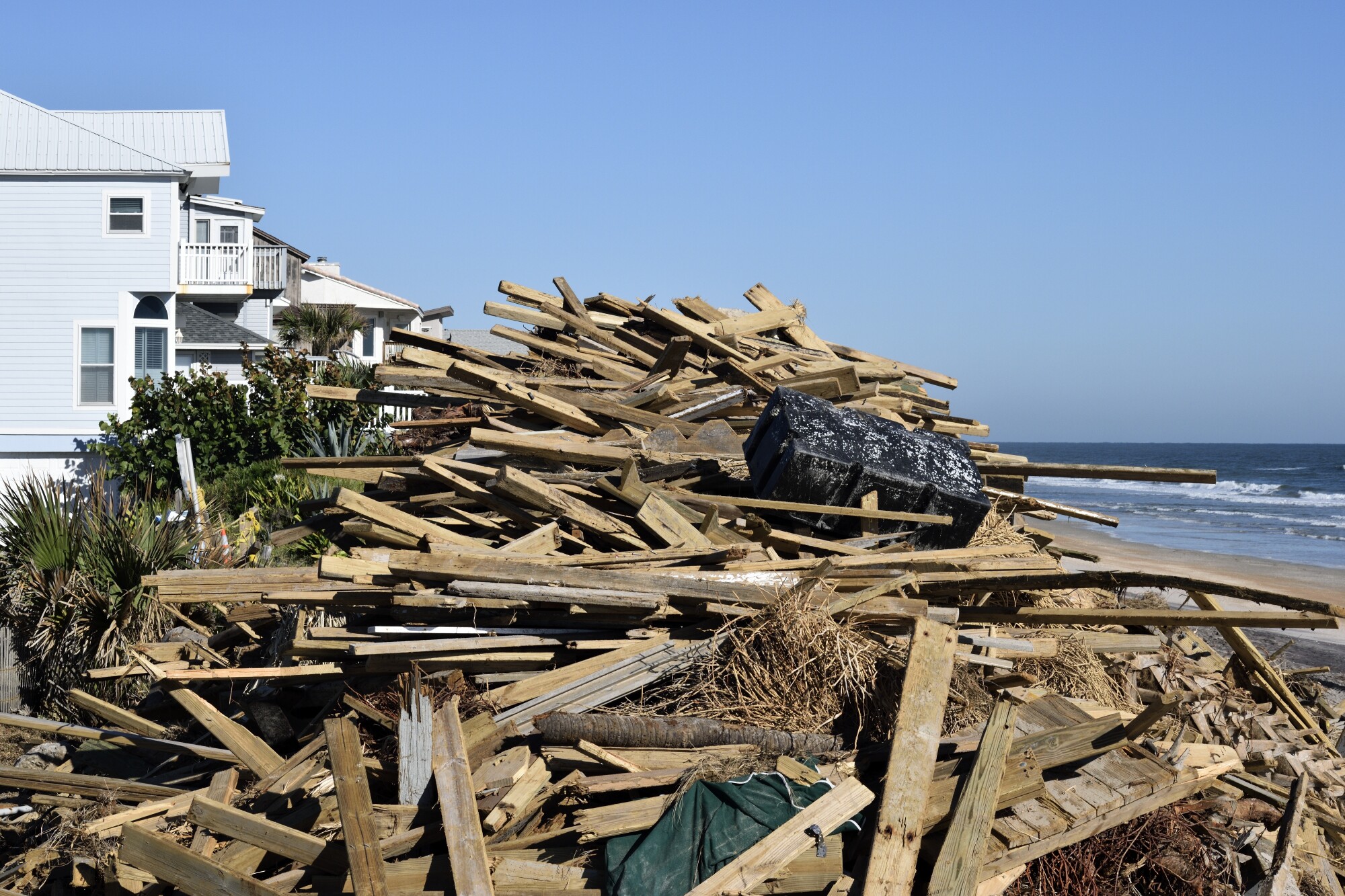 Storm Damage to homes and roofs.