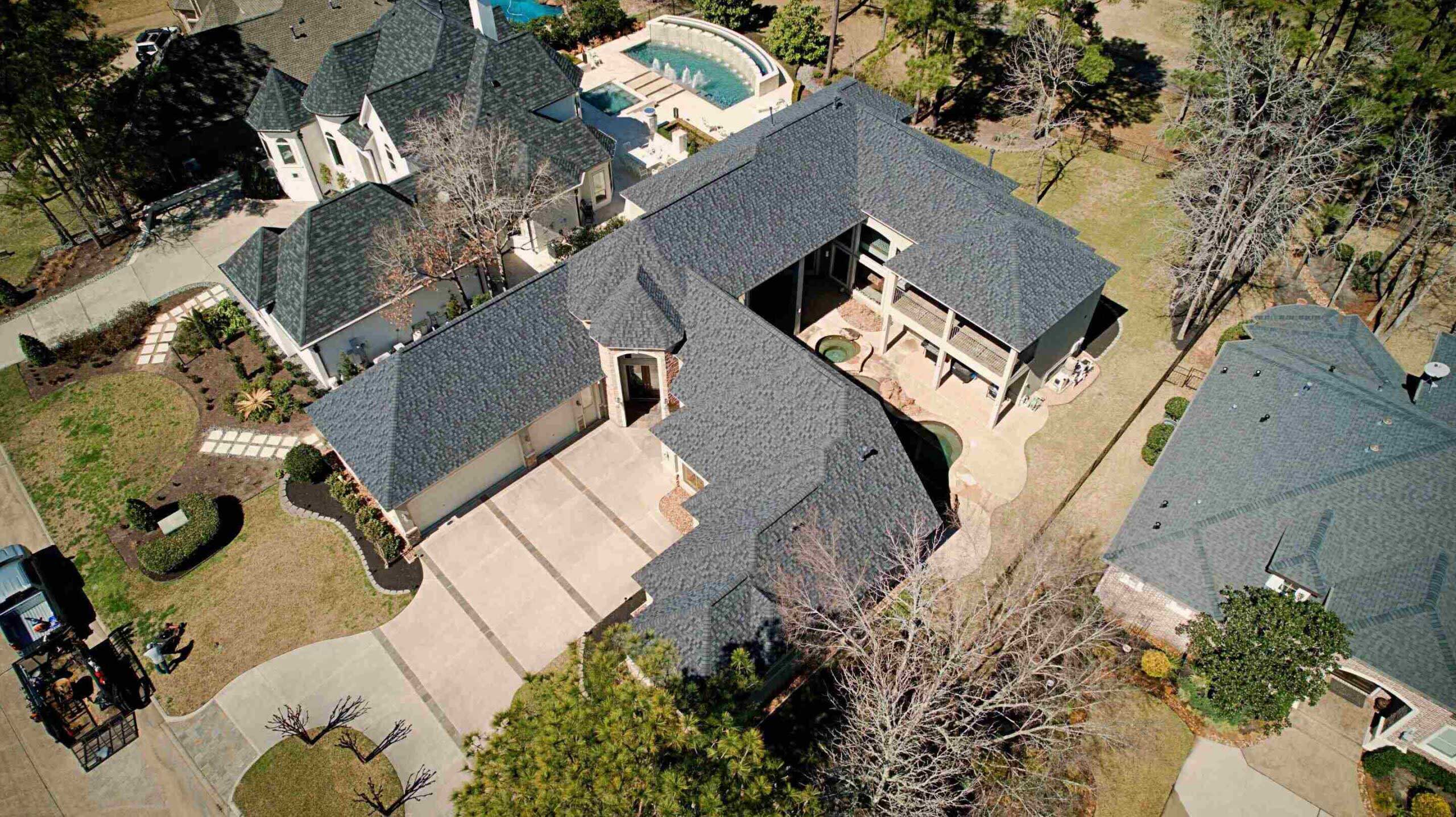 Hurricane force winds created so much damage that this home’s roof had to be replaced.