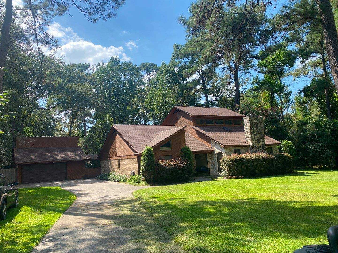 A new roof replaced the original roof on this home.