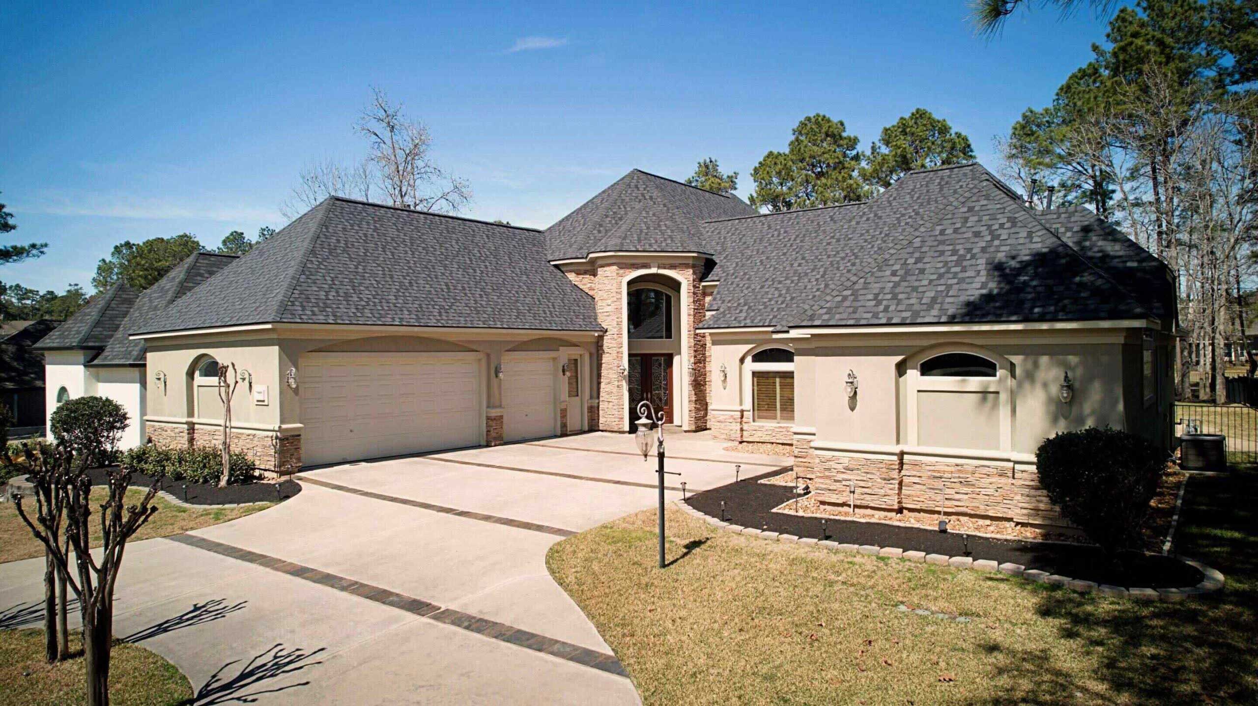 A new roof was needed after a severe hail storm.